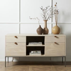 Trey Modular Filing Credenza In Dove Poplar