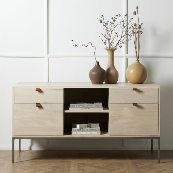 Trey Modular Filing Credenza In Dove Poplar