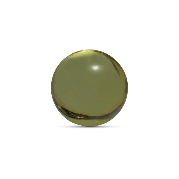 Bonn Cast Glass Decorative Object in Olive