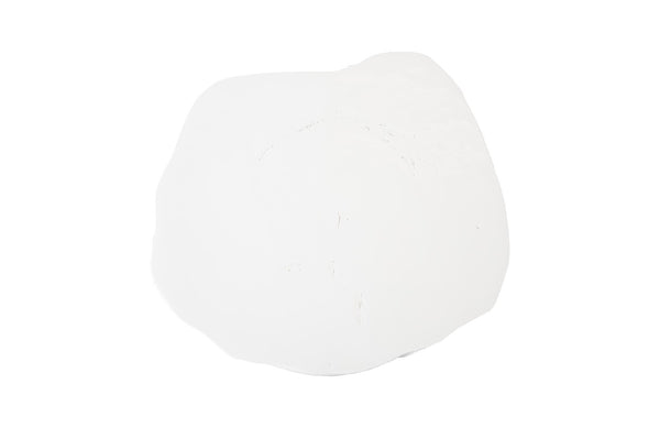 Log Coffee Table, Gel Coat White