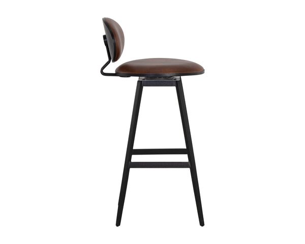 EMBER SWIVEL BARSTOOL - BRAVO COGNAC