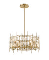 Garroway 6 Light Chandelier in Aged Brass Finish