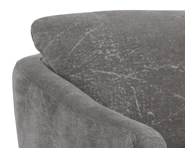 IRINA SWIVEL LOUNGE CHAIR - NEPAL PEBBLE