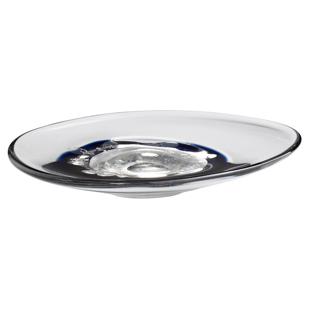 Silicone Nova Plate in Clear and Cobalt