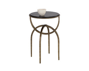 ALICENT END TABLE - BLACK MARBLE