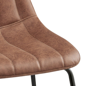 Robert KD PU Counter Stool, Umber Brown