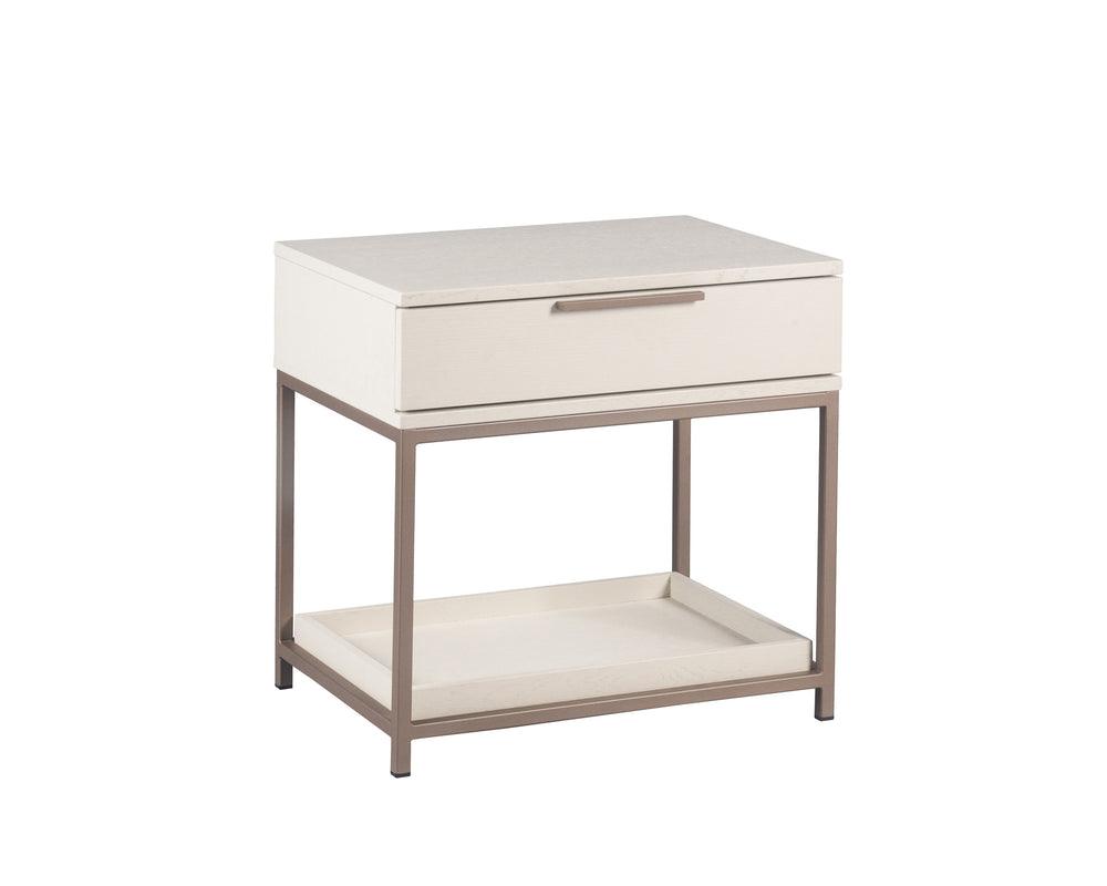 REBEL NIGHTSTAND - SMALL - CHAMPAGNE GOLD - CREAM