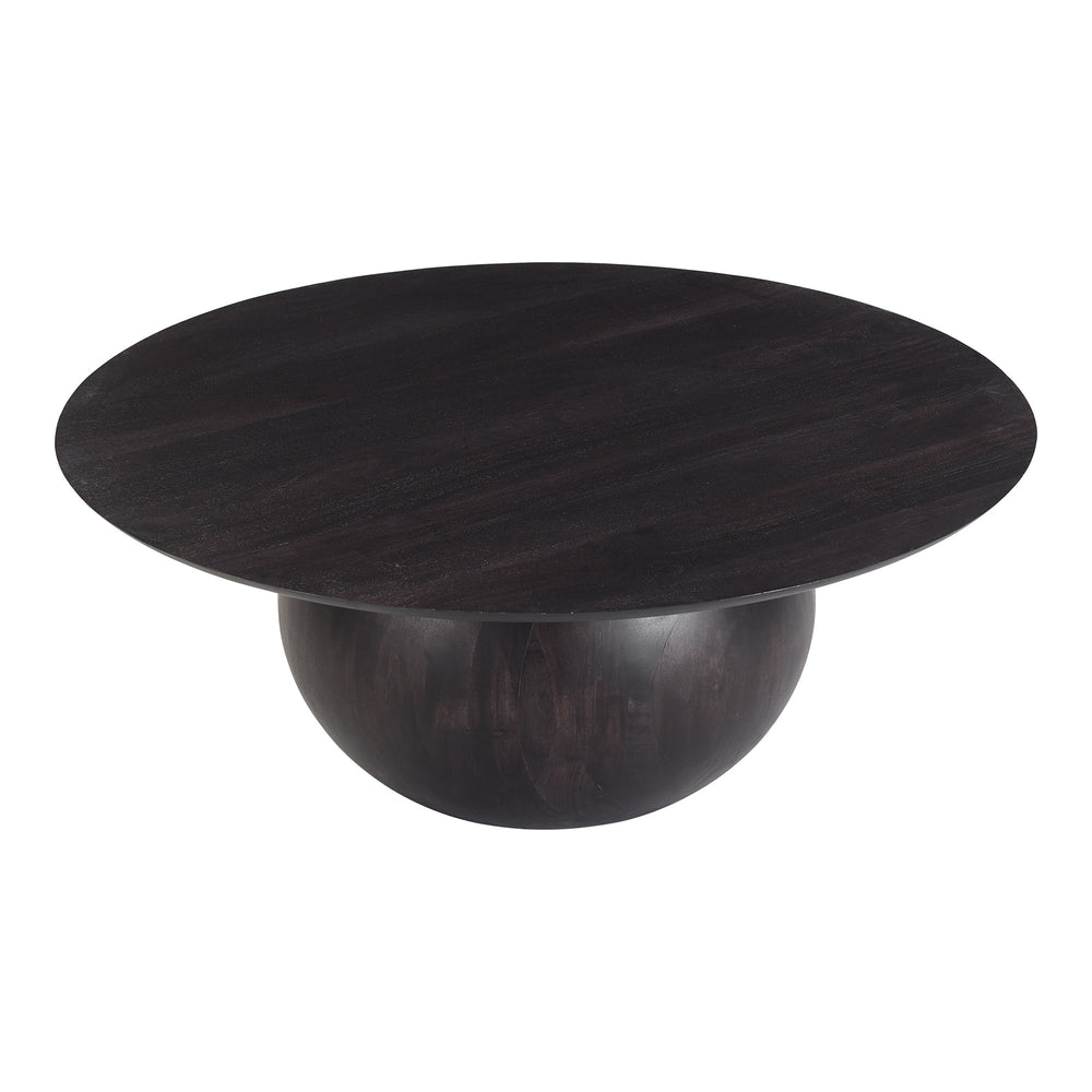 Bradbury Black Coffee Table - Solid Acacia Wood