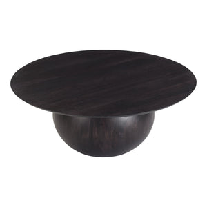 Bradbury Black Coffee Table - Solid Acacia Wood