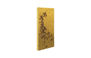 Splotch Wall Art, Rectangle, Gold Leaf