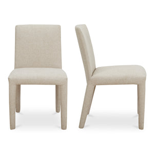 Moe's Monte Dining Chair Beige - Set of Two