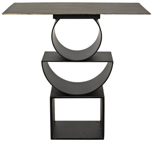 Shape Side Table, Black Steel