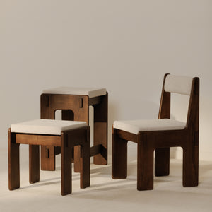 Ashby Counter Stool Brown with Craftsman Detailing