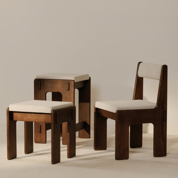 Ashby Counter Stool Brown with Craftsman Detailing