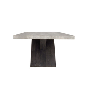 Durant Solid Wood Rectangle Dining Table in Carbon Black