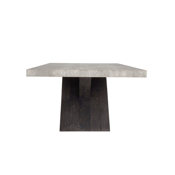 Durant Solid Wood Rectangle Dining Table in Carbon Black