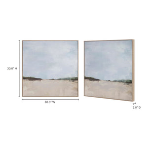 Grasslands Framed Painting in Multicolor