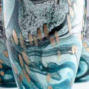 Medium Prismatic Vase in Multi Colored