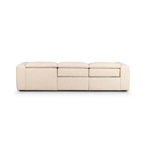 Radley Power Recliner 3-Piece Sectional W/ Chaise - Antigo Natural