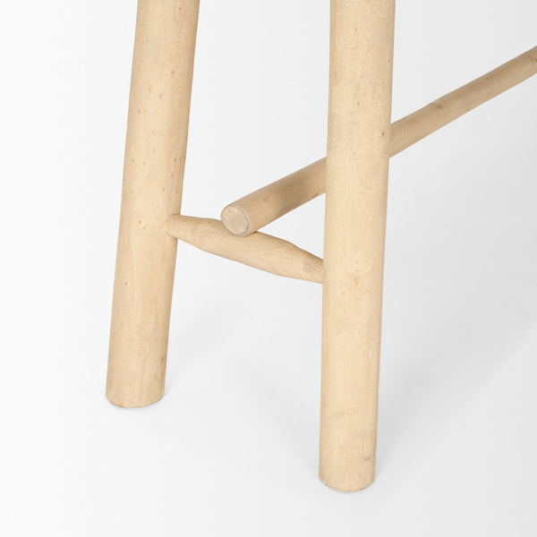Sekou Light Brown Wooden Craftsman Console Table
