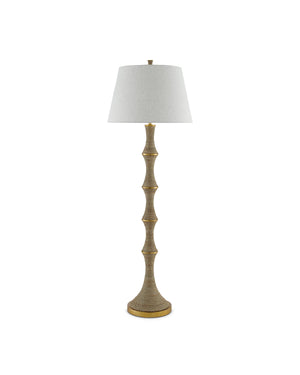 Bourgeon Floor Lamp In Natural & Gold