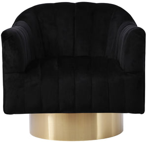 Noel Accent Chair In Black Velvet