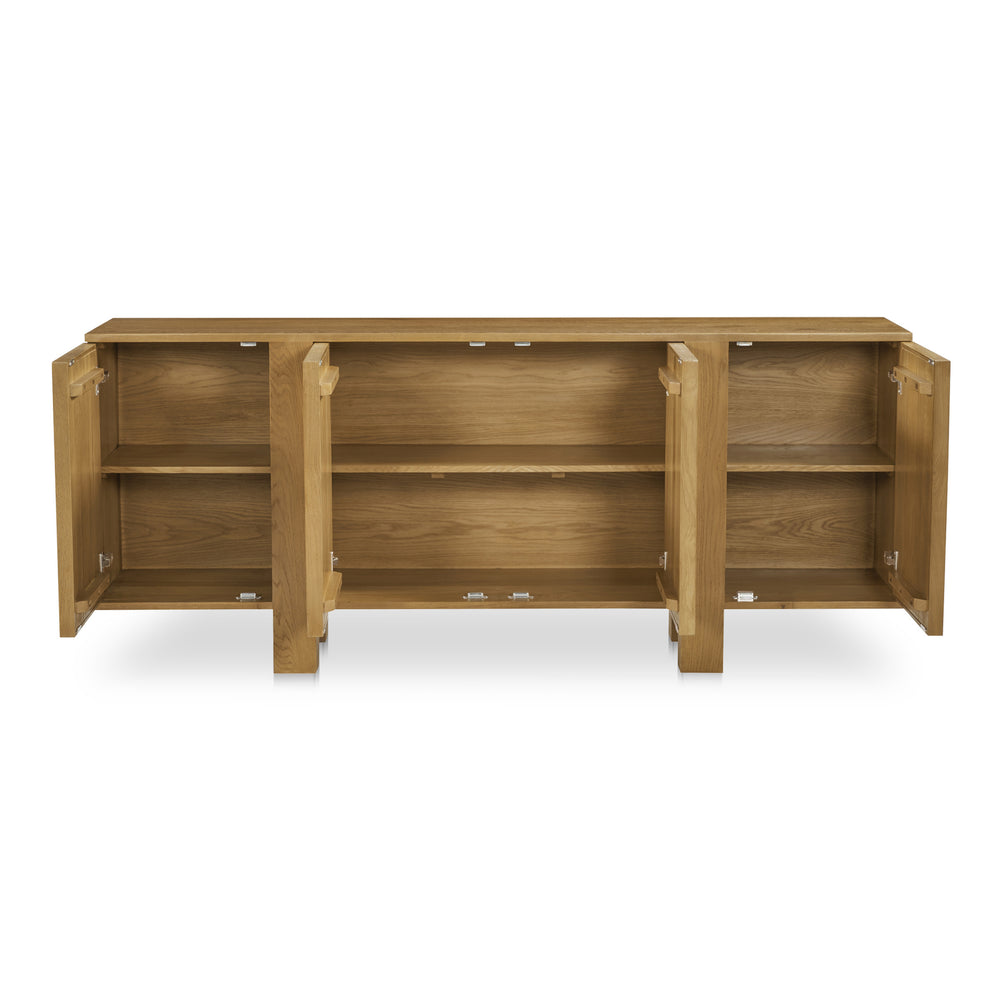 Moe's Henley Sideboard in Solid Oak, Brown