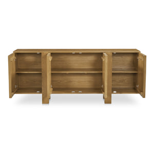 Moe's Henley Sideboard in Solid Oak, Brown