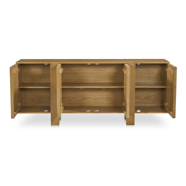 Moe's Henley Sideboard in Solid Oak, Brown