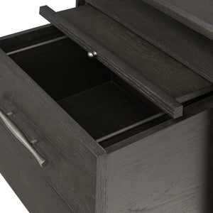 Lauren Desk - Charcoal Oak Resawn Veneer