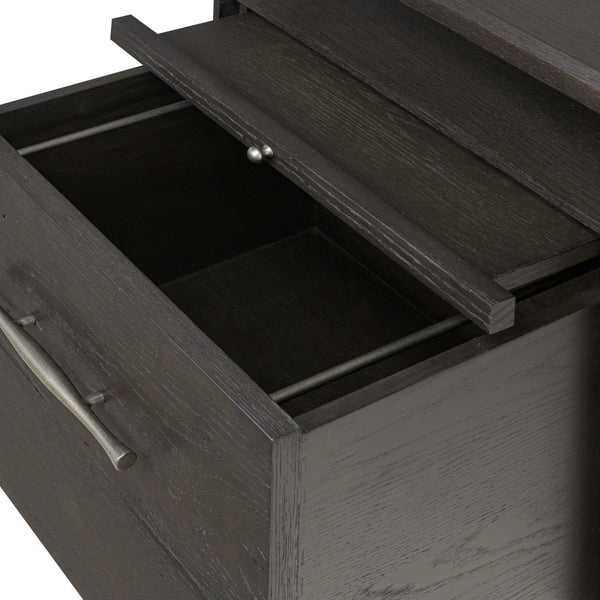 Lauren Desk - Charcoal Oak Resawn Veneer