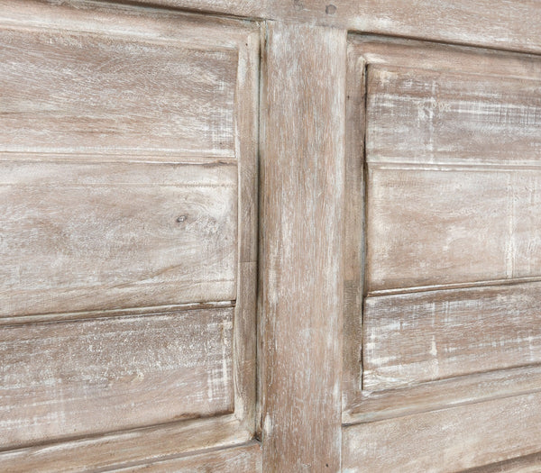 Adelaide Solid Wood Bed - Natural Cream Wash, Eastern King