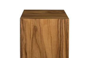 Origins Pedestal, Mitered Chamcha Wood, Natural, Large