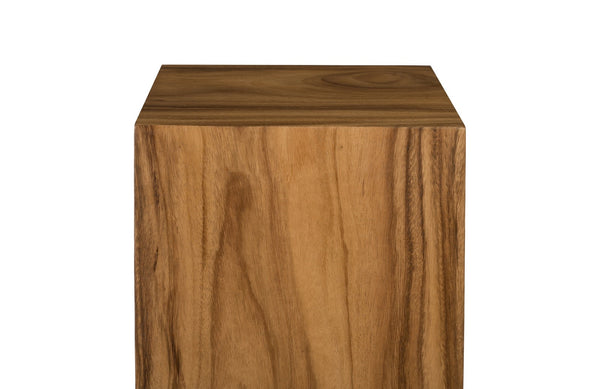 Origins Pedestal, Mitered Chamcha Wood, Natural, Large