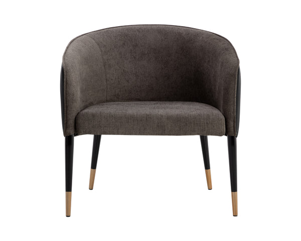 ASHER LOUNGE CHAIR - SPARROW GREY / NAPA BLACK