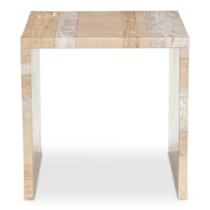 Moe's Rosa Accent Table in Mixed Marble