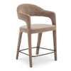 Martens Counter Stool with Barrel Back in Camel