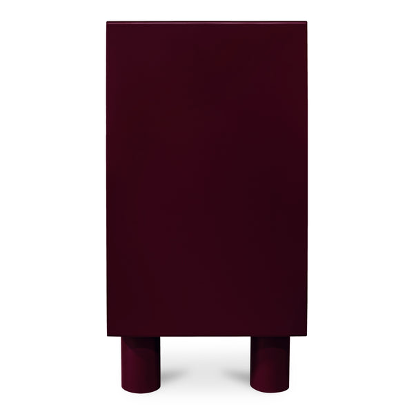 Moe's Jolene 6-Drawer Dresser in Deep Red