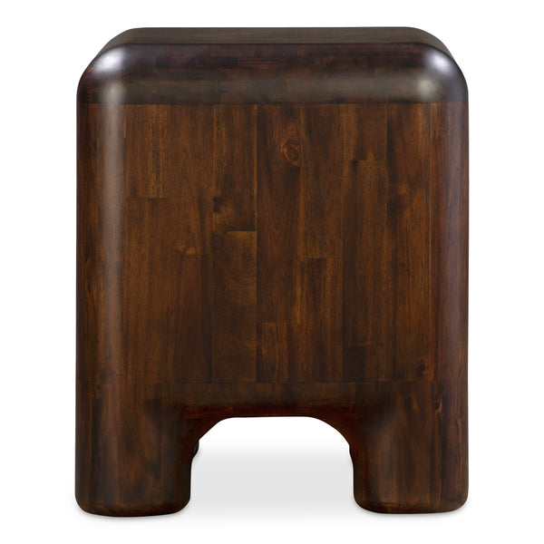 Moe's Rowan Nightstand Dark Brown Acacia