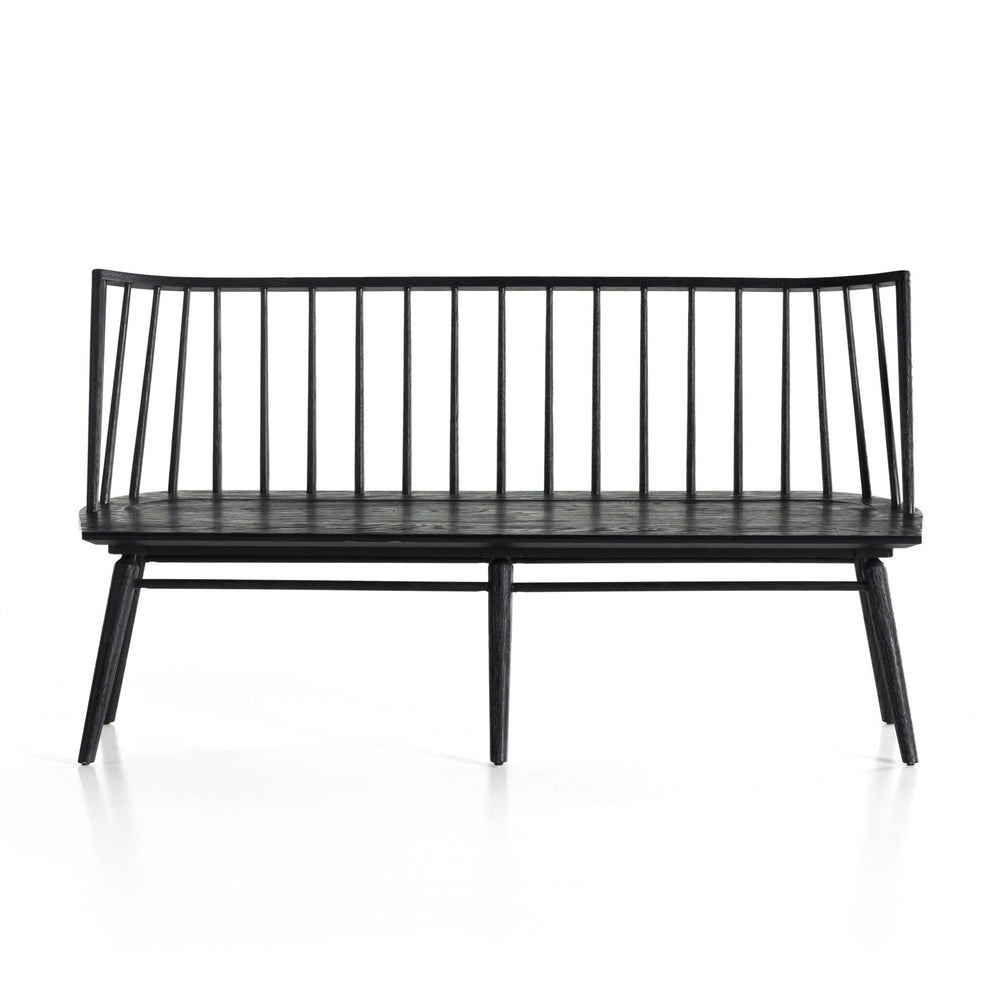 Lewis Dining Bench - Black Oak
