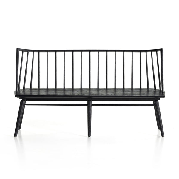 Lewis Dining Bench - Black Oak