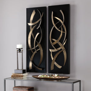 Brushstrokes Metal Wall Panels