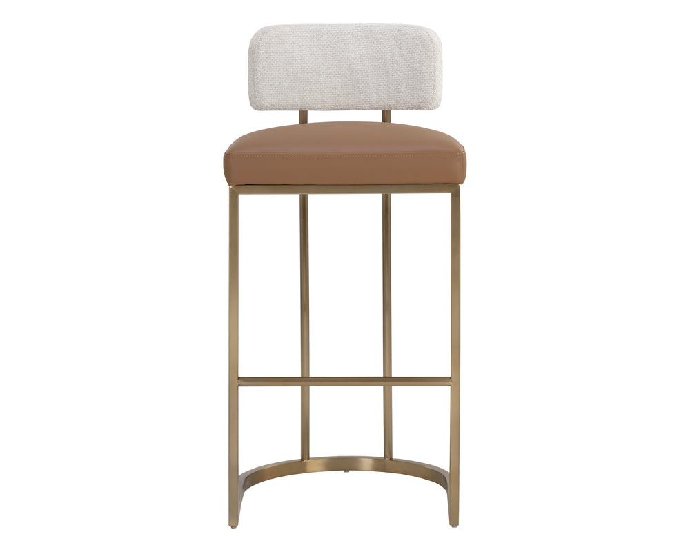 LARISSA BARSTOOL - NAPA COGNAC / RHEA LIGHT BARLEY