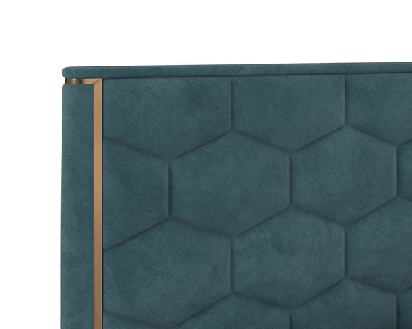 ALISHA BED - KING - MEG DUSTY TEAL