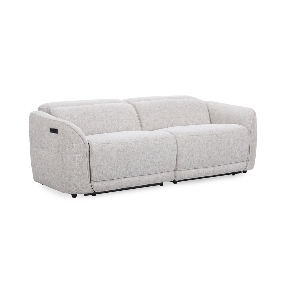 Ostend Upholstered Power Recliner Sofa with Headrest - Gray