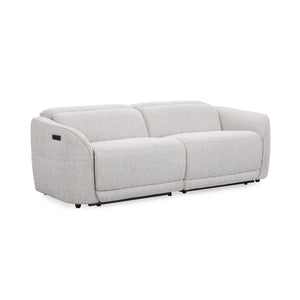 Ostend Upholstered Power Recliner Sofa with Headrest - Gray