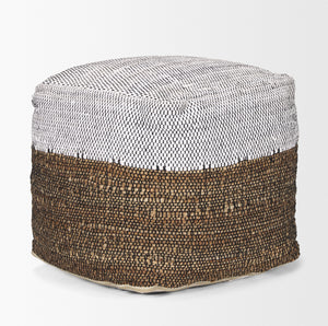 Samiya Jute w/ White Cotton Pouf