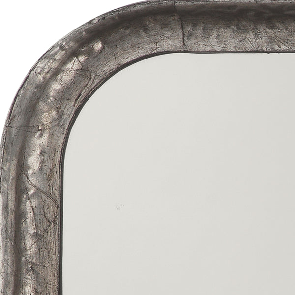 Principle Iron Rectangle Wall Mirror, Silver