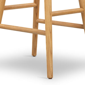 Union Saddle Stool In Smoked Naturl In Counter