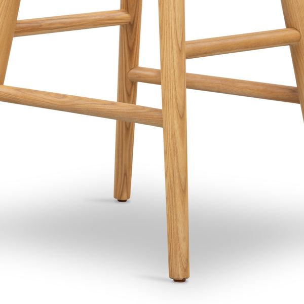 Union Saddle Stool In Smoked Naturl In Counter